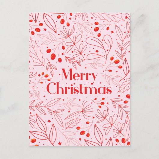 Merry Shinny Elegant-kerstkaart Aankondigingskaart (Voorkant)