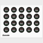 Merry Shitter is lelijk Ronde Sticker (Vel)