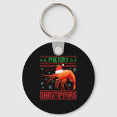 Merry Shrimpmas Funny Shrimp Ugly Christmas Sweate Sleutelhanger (Voorkant)
