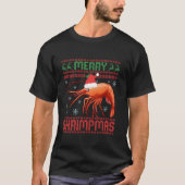 Merry Shrimpmas Funny Shrimp Ugly KerstSweate T-shirt (Voorkant)