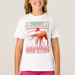 Merry Shrimpmas Funny Ugly KerstSweater Gift T-shirt