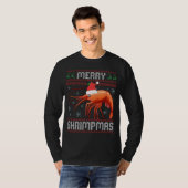 Merry Shrimpmas Funny Ugly KerstSweater Gift T-shirt (Voorkant volledig)