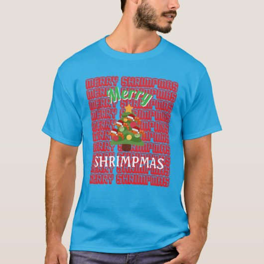 Merry Shrimpmas T-shirt (Voorkant)