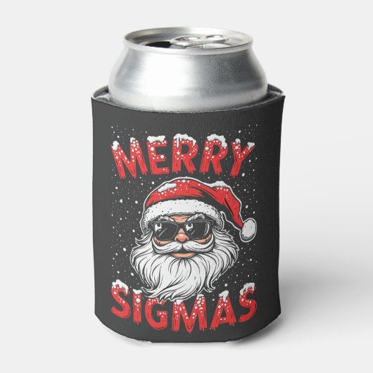 Merry Sigmas Funny Gen Alpha Middelbare School Ker Blikjeskoeler (Blikje Voorkant)