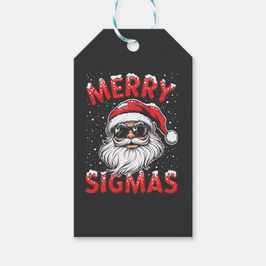 Merry Sigmas Funny Gen Alpha Middelbare School Ker Cadeaulabel (Voorkant)