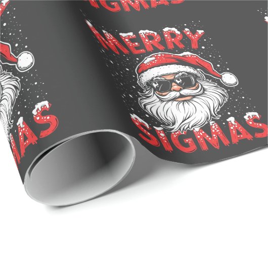 Merry Sigmas Funny Gen Alpha Middelbare School Ker Cadeaupapier (Rol Hoek)