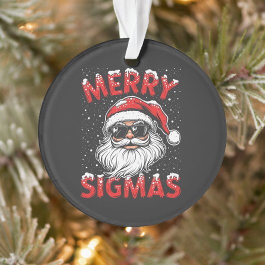 Merry Sigmas Funny Gen Alpha Middelbare School Ker Ornament (Boom)