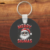 Merry Sigmas Funny Gen Alpha Middelbare School Ker Sleutelhanger (Voorkant)