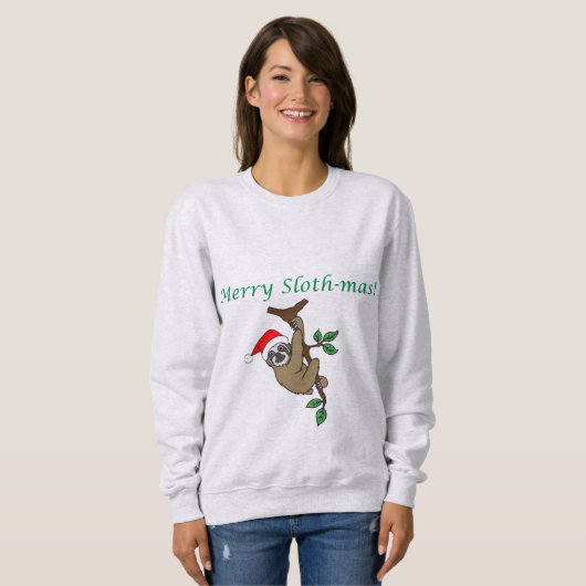 Merry Sloth-mas. Sweatshirt (Voorkant volledig)