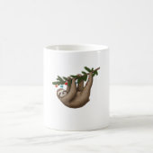 Merry Sloth on Christmas Tree Branch with Ornament Koffiemok (Center)