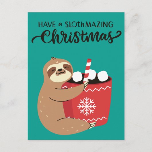 Merry Slothmas Briefkaart (Voorkant)