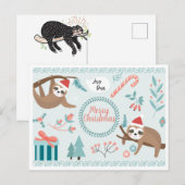 Merry Slothmas Briefkaart (Voorkant / Achterkant)