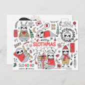Merry Slothmas Briefkaart (Voorkant / Achterkant)