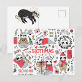 Merry Slothmas Briefkaart (Voorkant / Achterkant)