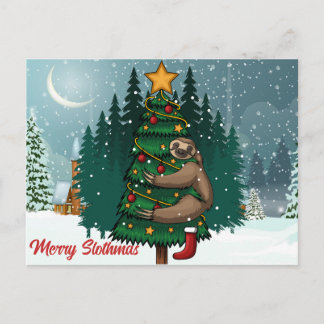 Merry Slothmas Briefkaart