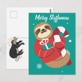 Merry Slothmas Briefkaart (Voorkant / Achterkant)