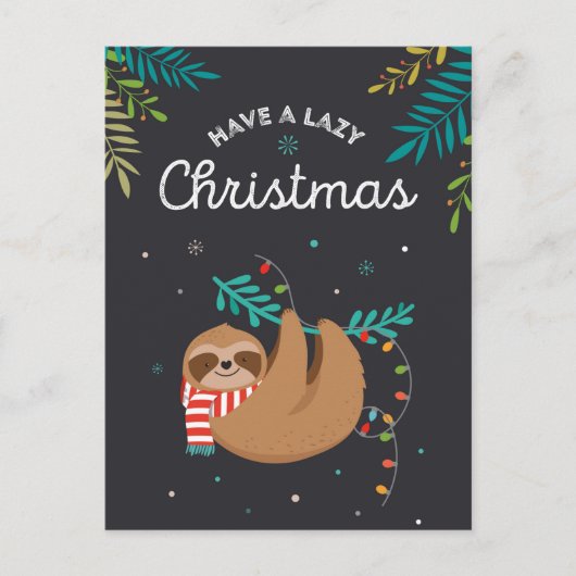 Merry Slothmas Briefkaart (Voorkant)