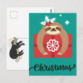 Merry Slothmas Briefkaart (Voorkant / Achterkant)