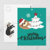 Merry Slothmas Briefkaart (Voorkant / Achterkant)