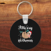 Merry Slothmas Christmas Pajama For Sloth Lovers Sleutelhanger (Voorkant)