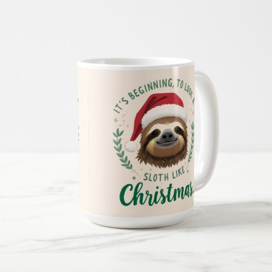 Merry Slothmas, Coffee Mug Koffiemok (Voorkant rechts)