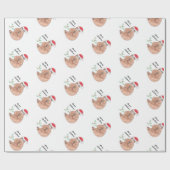 Merry Slothmas Cute Kerstmis Cadeaupapier (Vlak)