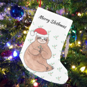 Merry Slothmas Cute Kerstmis Kleine Kerstsok
