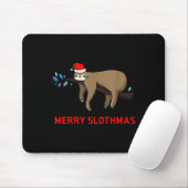 Merry Slothmas Funny Sloth Christmas Muismat (Met muis)