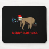 Merry Slothmas Funny Sloth Christmas  Muismat (Voorkant)