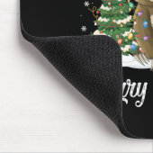 Merry Slothmas Funny Sloth Christmas Tree Lights X Muismat (Hoek)