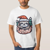 MERRY SLOTHMAS gift T-shirt (Voorkant)