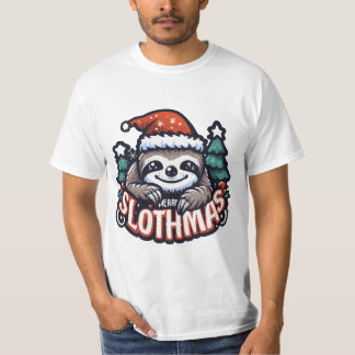 MERRY SLOTHMAS gift T-shirt