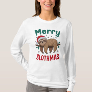 Merry Slothmas, Grappig dier T-shirt