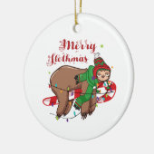 Merry Slothmas Keramisch Ornament (Links)
