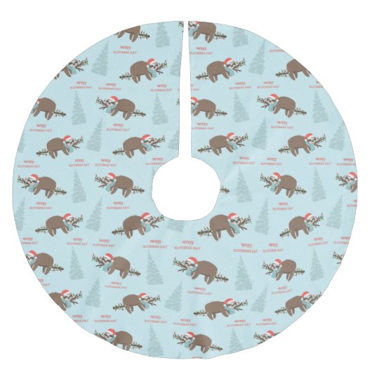 Merry Slothmas Kerstboom Rok (Voorkant)