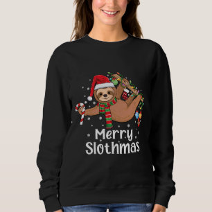 Merry Slothmas Kerstmis, pyjama Santa Hat X Trui