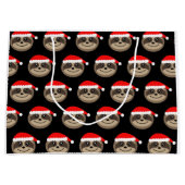 Merry Slothmas met kerstcadeau voor prettige feest Large Cadeautasje (Voorkant)