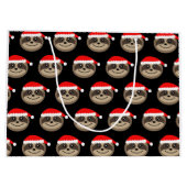Merry Slothmas met kerstcadeau voor prettige feest Large Cadeautasje (Achterkant)