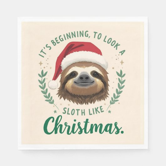 Merry Slothmas, Napkins Servet (Voorkant)