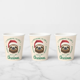 Merry Slothmas, Paper Cups Papieren Bekers