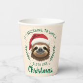 Merry Slothmas, Paper Cups Papieren Bekers (Voorkant)