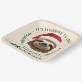 Merry Slothmas, Paper Plates Papieren Bordje (Gebogen)