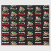 Merry Slothmas Pattern Funny kerstwrapping Pa Cadeaupapier (Vlak)