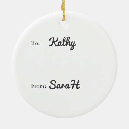 Merry Slothmas Santa Sloth Personalized Keramisch Ornament (Achterkant)