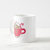 Merry Slothmas Schattige Trendy Luiaard Kerst Koffiemok (Voorkant links)