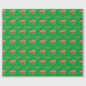 Merry Slothmas | Sleuf voor de kerstman Cadeaupapier (Vlak)