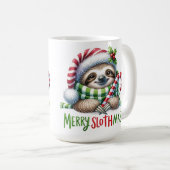 Merry Slothmas Sloth Christmas Mok - Funny Holiday (Voorkant rechts)