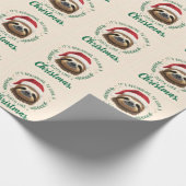 Merry Slothmas, Wrapping Paper Cadeaupapier (Hoek)