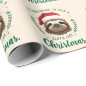 Merry Slothmas, Wrapping Paper Cadeaupapier (Rol Hoek)