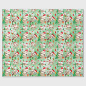 Merry Slothmas Wrapping Paper Roll Cadeaupapier (Vlak)